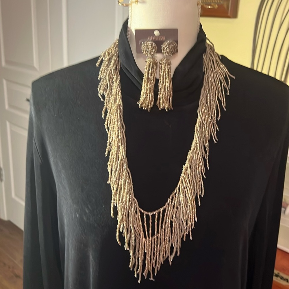 Necklace and earrings